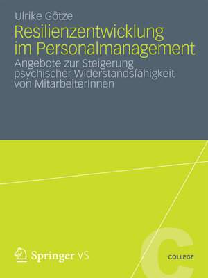 cover image of Resilienzentwicklung im Personalmanagement